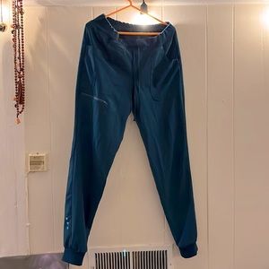 Heart soul jogger scrub pants Caribbean blue